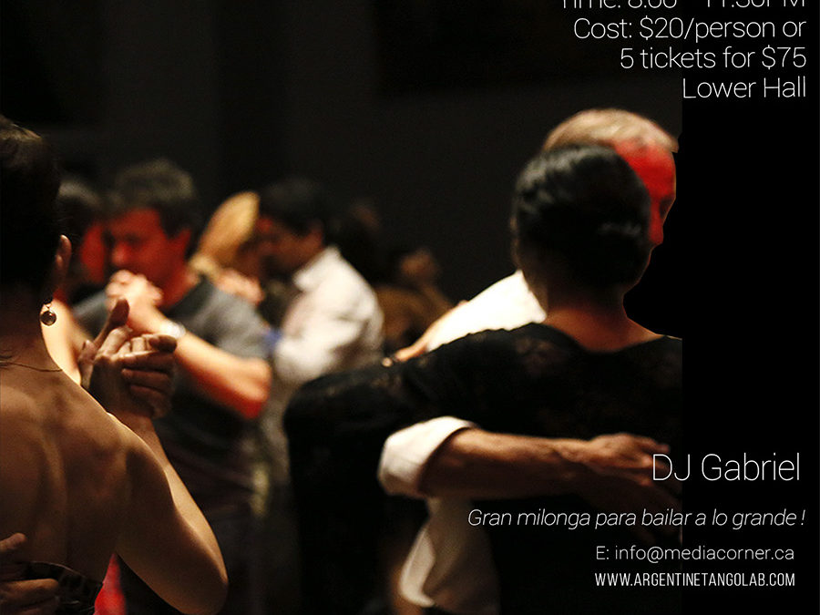 Milonga de Abrazos (every 3rd Thursday of the month)